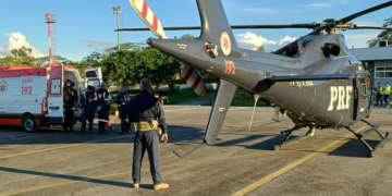Bebê com traumatismo craniano é socorrido de helicóptero em Caruaru