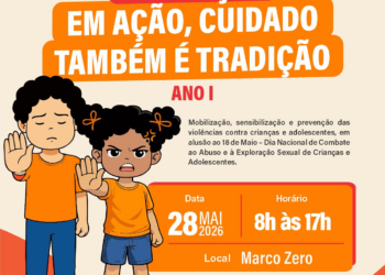 Marco Zero de Caruaru recebe ação de sensibilização e enfrentamento à violência contra crianças e adolescentes