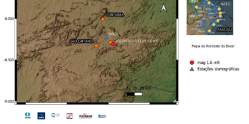 Novo tremor de terra é registrado em Caruaru