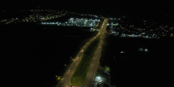 Trecho com quase 2km da BR-104 recebe iluminação