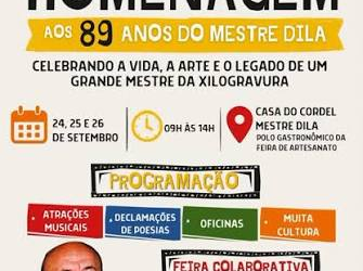 Evento em homenagem aos 89 anos de Mestre Dila será realizado em Caruaru