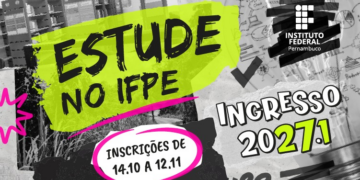 IFPE Caruaru oferece 190 vagas em cursos técnicos e superior